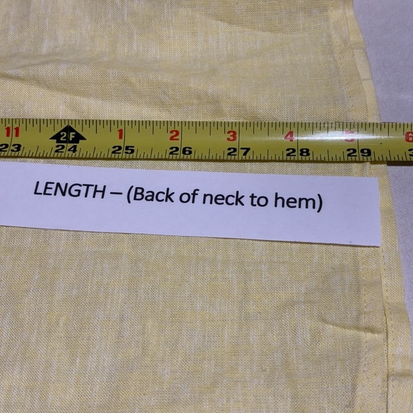 Susan Graver Women Linen LongSleeve Tunic Button Up Shirt XLP Breathable Coastal - Picture 8 of 9